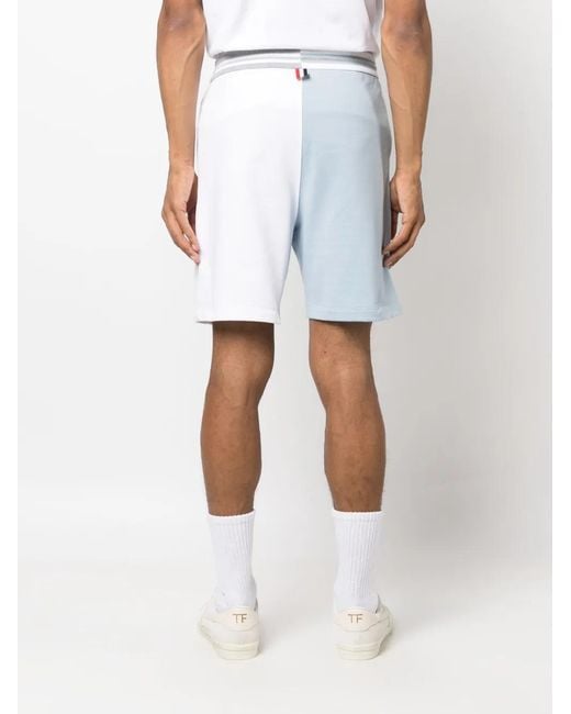 Thom Browne Shorts Met Colourblocking in het White voor heren