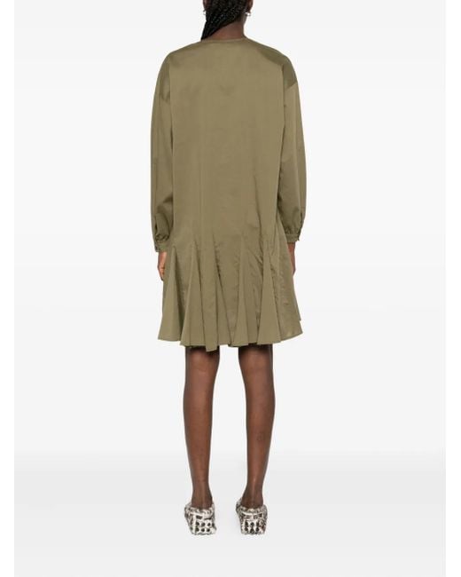 Marc O' Polo Green Stufenkleid mit V-Ausschnitt