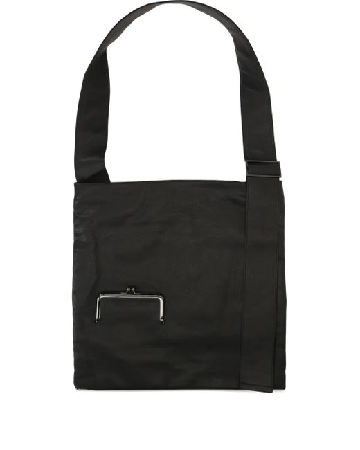 Discord Yohji Yamamoto Black Clasp Schultertasche