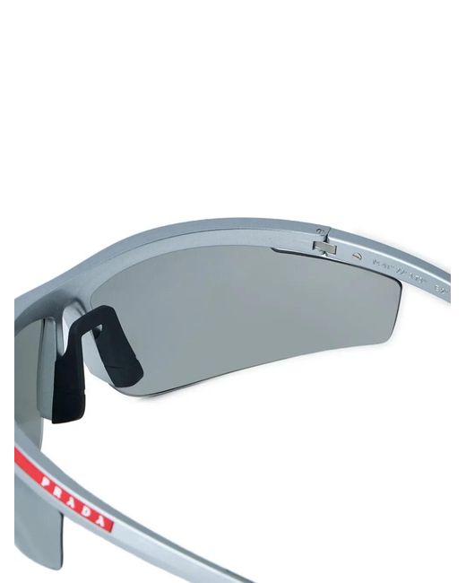 Prada Linea Rossa Blue Ps A02S Square-Frame Sunglasses