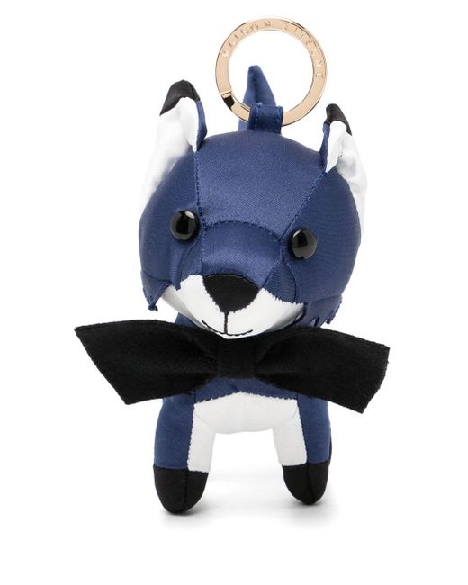 Maison Kitsuné Festive Fox Bag Charm in Blue | Lyst