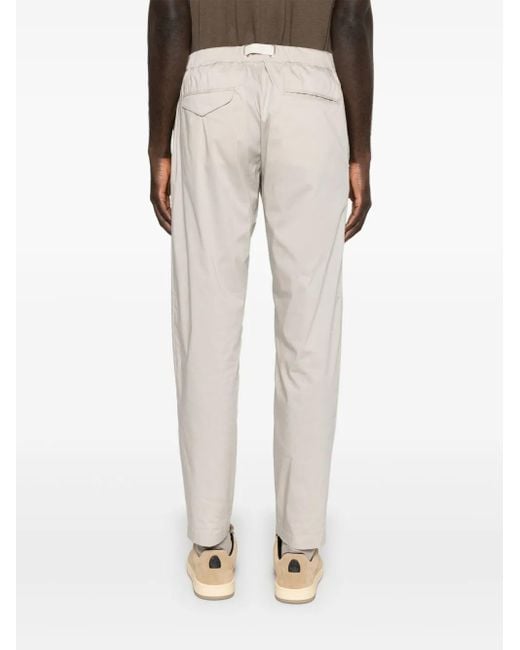 White Sand White Belted Trousers for men