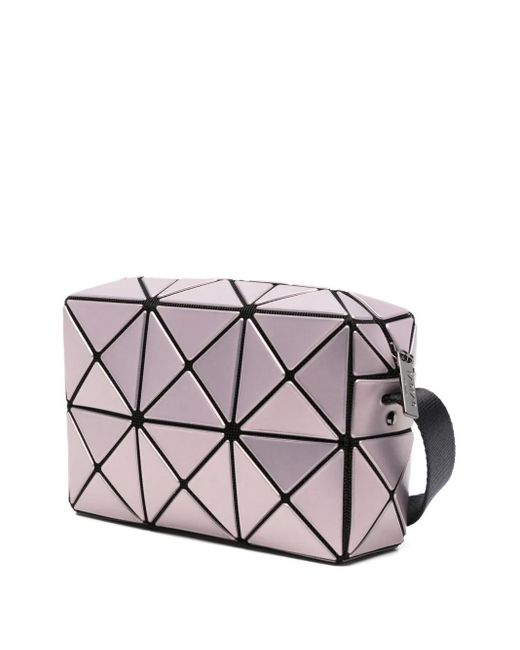 Issey Miyake Gray Cuboid Metallic Crossbody Bag