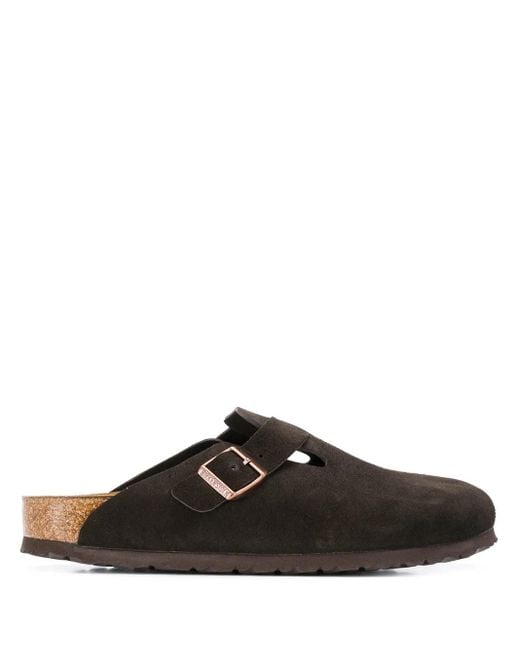 Slippers Boston Birkenstock en coloris Brown