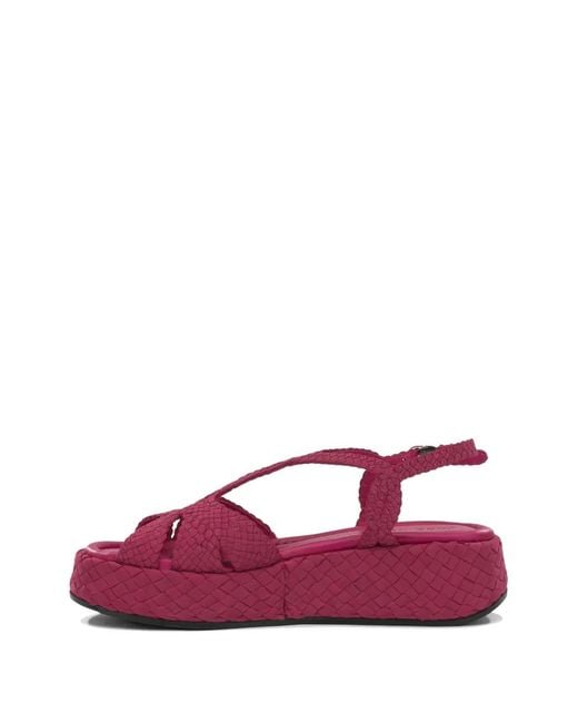 Toni Pons Purple Woven Platform Sandals
