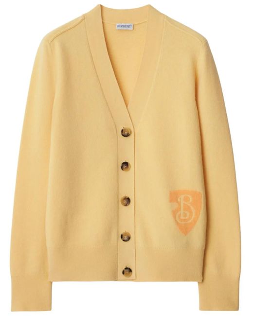Burberry Natural B Shield Knitted Cardigan