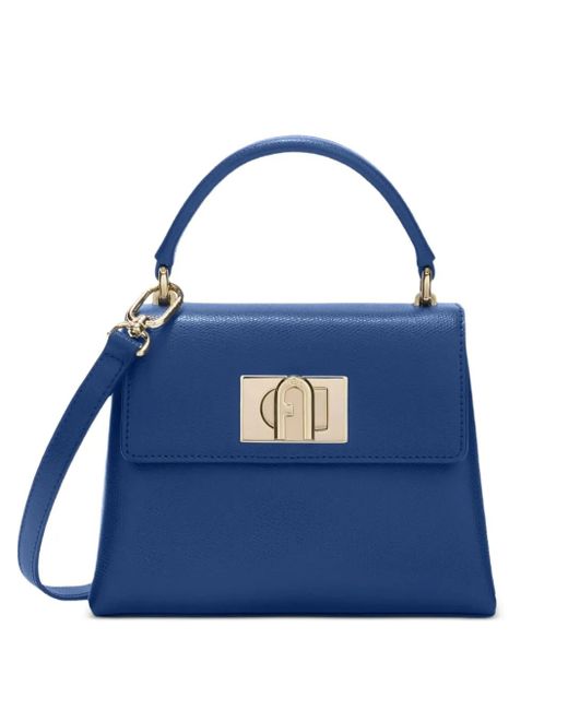 Furla Blue Small Top-Handle Satchel Bag