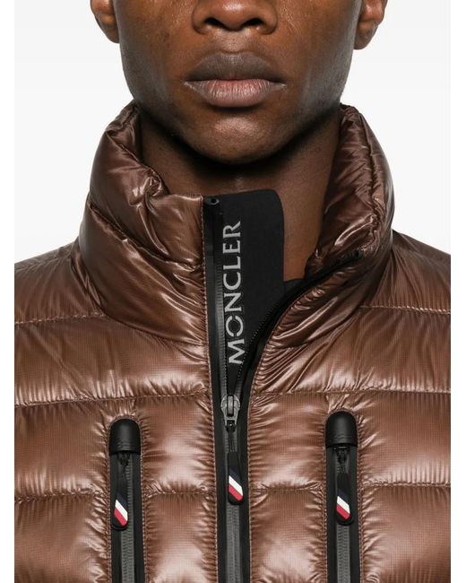 Plumífero Con Cremallera Moncler de hombre de color Brown
