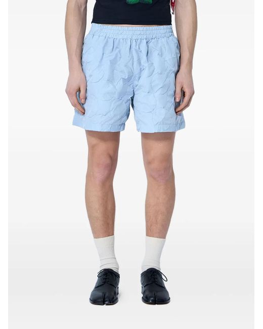 メンズ Walter Van Beirendonck Quilted Shorts Blue