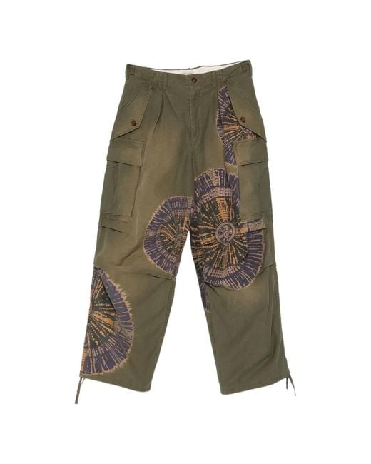 KHOKI Green Patch Trousers for men