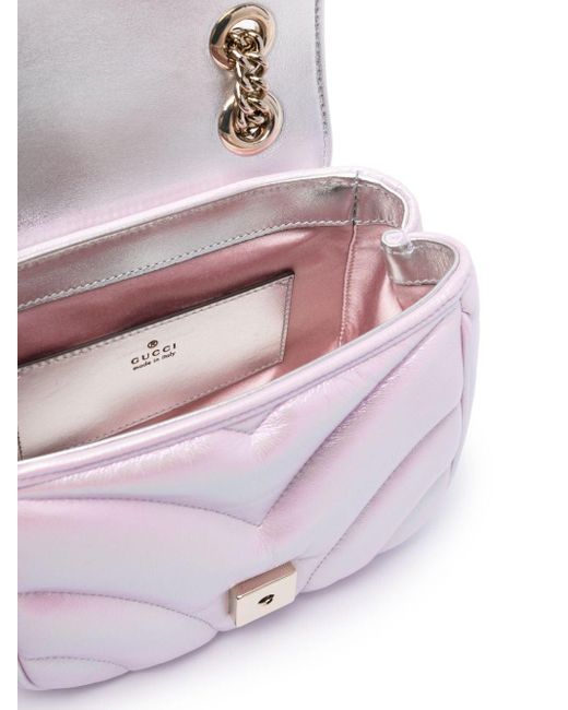 Mini sac à motif GG Marmont Gucci en coloris Pink