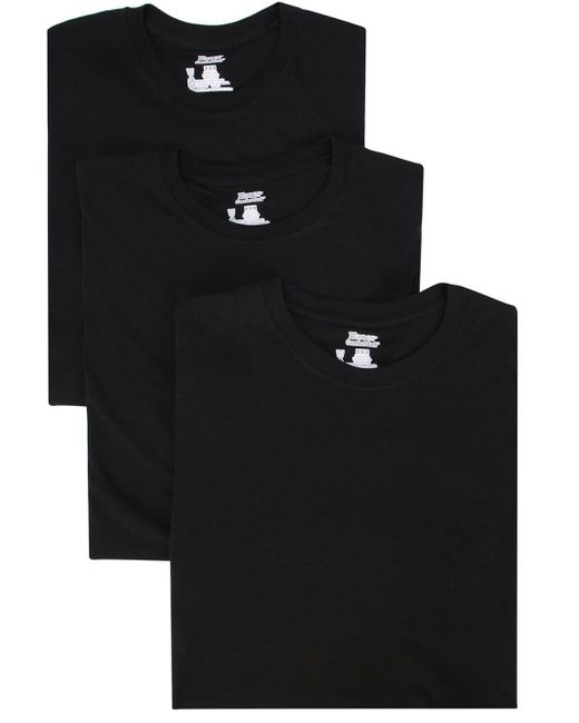 Lot de trois t-shirts Hanes Supreme pour homme en coloris Black
