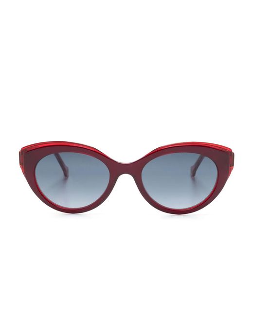 Carolina Herrera Blue Cat-Eye Frame Sunglasses