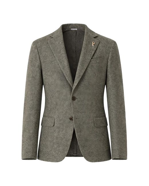 Pal Zileri Green Blazer À Motif De Chevrons for men
