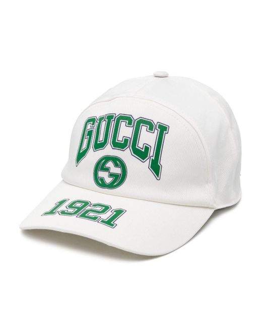 Gucci Blue Baseballkappe mit Logo-Print