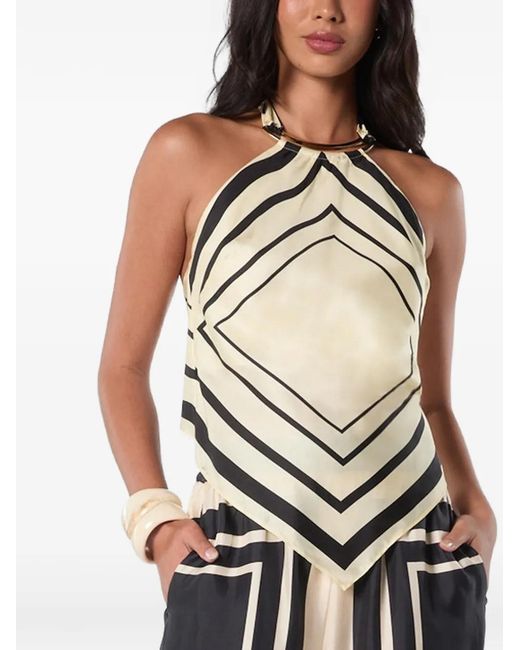 Nicholas White Skye Halterneck Top