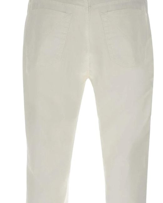 Jeckerson Gray Logo-Patch Trousers for men