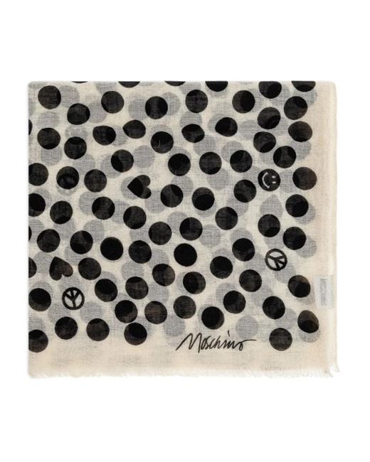 Moschino ポルカドットスカーフ Black
