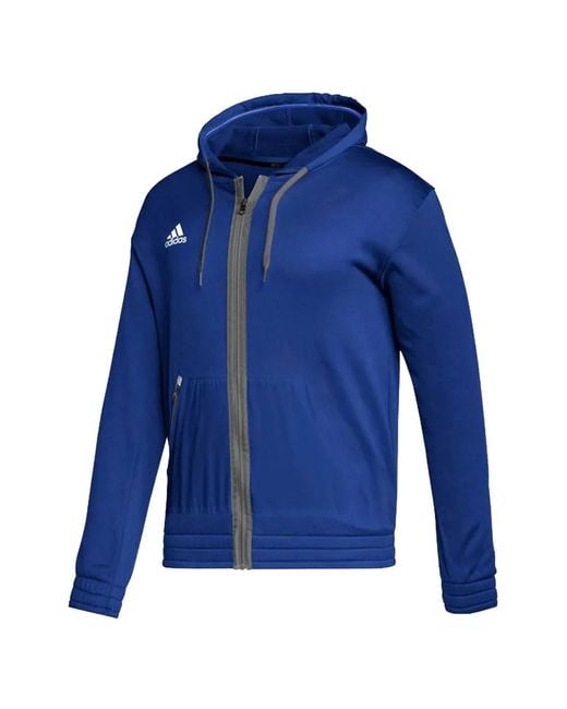 Adidas Blue Team Issue Full-Zip Hoodie for men