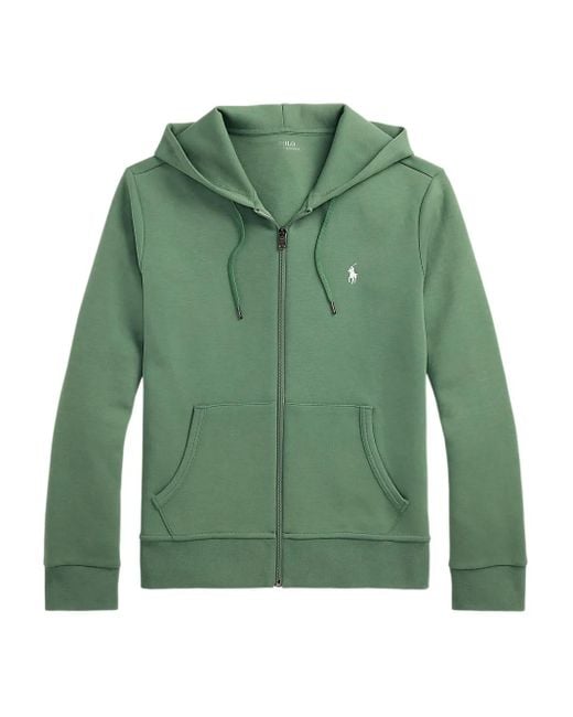 Polo Ralph Lauren Green Double-Knit Zip-Up Hoodie for men