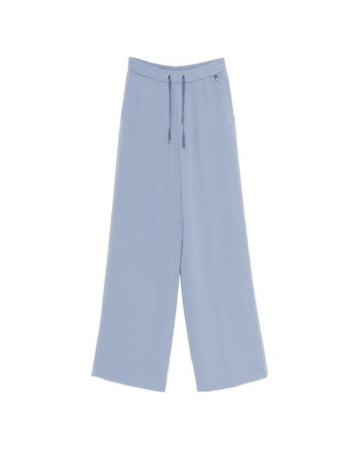 Herno Palazzo Broek Met Trekkoord in het Blue
