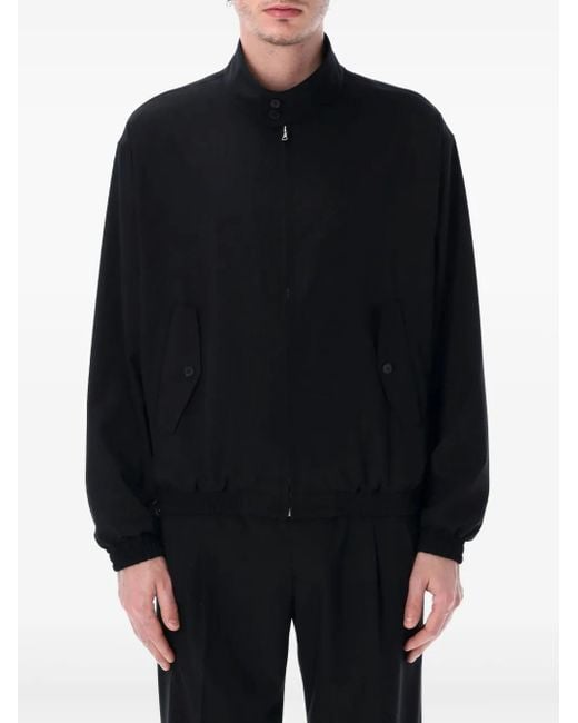 Chaqueta bómber de lana Auralee de hombre de color Black