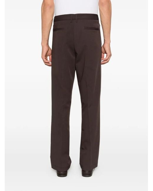 Imperial Black Pleated-Design Trousers for men
