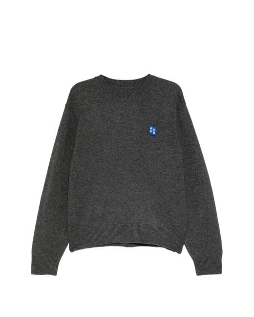 Adererror Black Logo-Patch Sweater for men