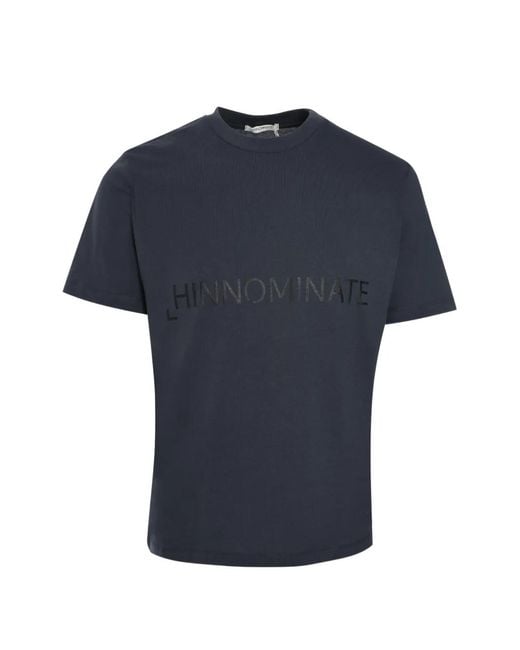 hinnominate Blue Crew-Neck T-Shirt for men