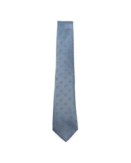 Canali Blue Patterned Tie for men