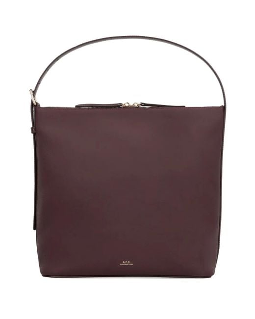 Borsa A Spalla Vera di A.P.C. in Purple