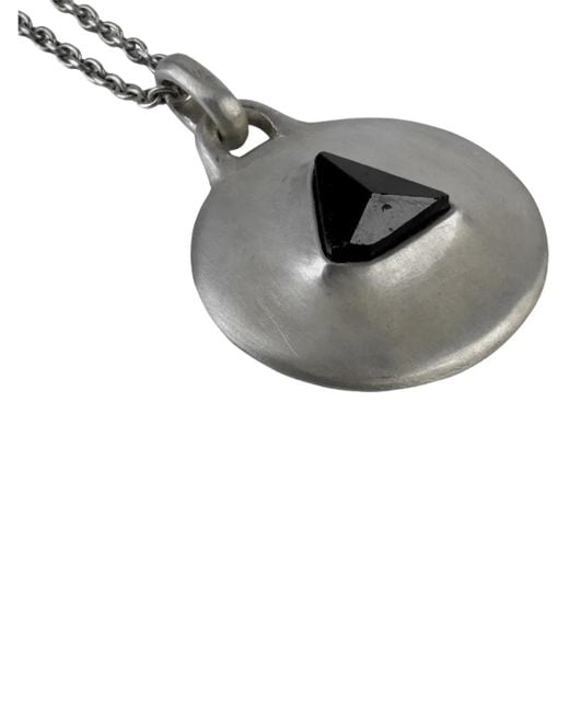 Parts Of 4 Gray Morphed Disk Necklace