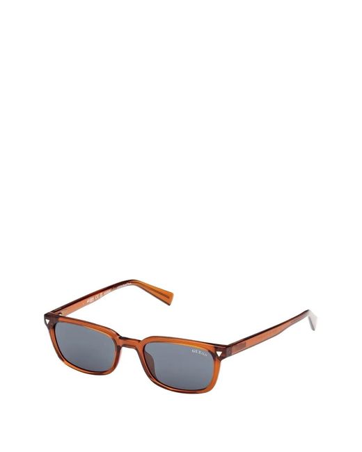 Guess Brown Rectangle-Frame Sunglasses