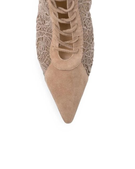 Arteana Brown Venezia Lace-Up Ankle Boots