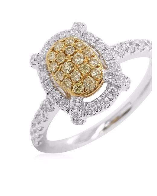 HYT Jewelry White Platinum Sunshine Diamond Engagement Ring