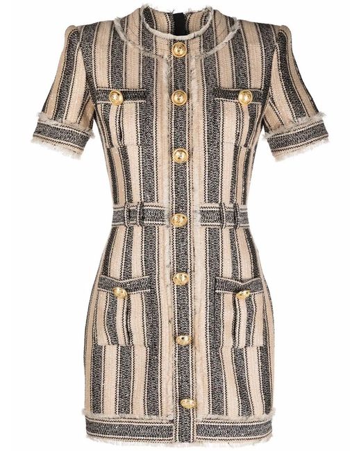 Balmain Natural Dresses Black