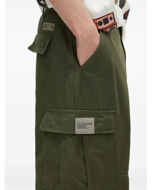 Neighborhood White Cotton-Blend Cargo Trousers for men