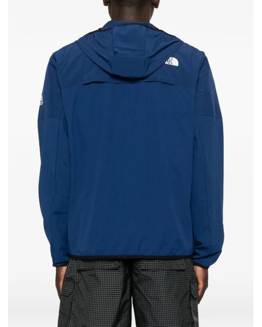The North Face Blue Logo-Print Hooded Jacket for men