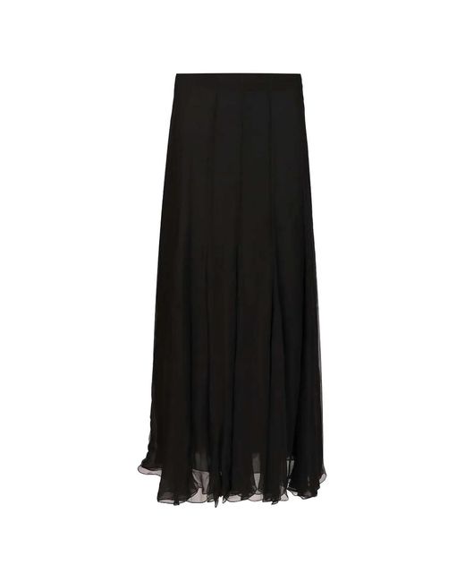 Chloé Black Jupe Longue Fluide