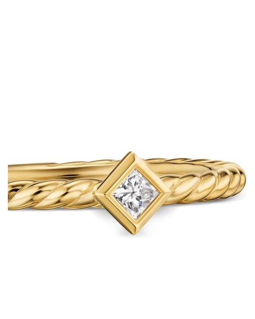 David Yurman White 18K Petite Modern Renaissance Diamond Ring