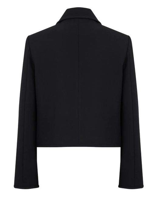 MSGM Black Button-Fastening Jacket