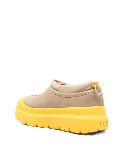 Ugg Yellow Suede Platform Slip-On Sneakers for men