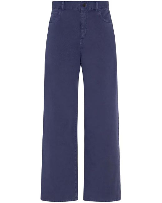 The Row Blue Eglitta Jean In Cotton