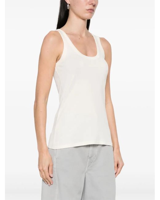 Lemaire White Cotton Tank Top