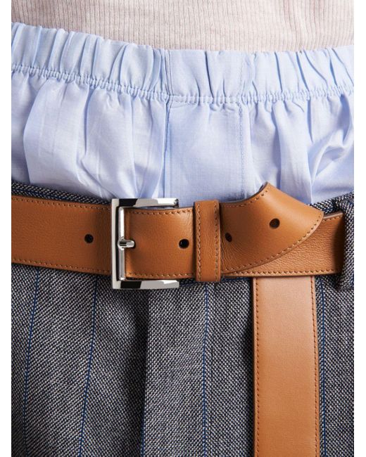 Prada Brown Leather Belt for men