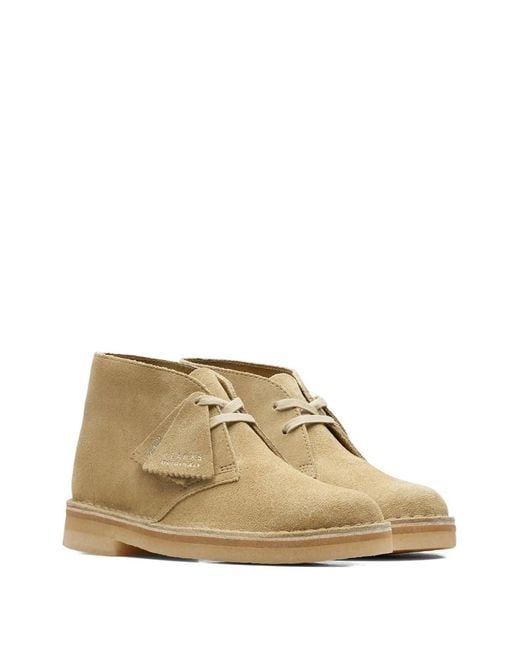 Clarks Natural Chukkas Leather Derby Shoes