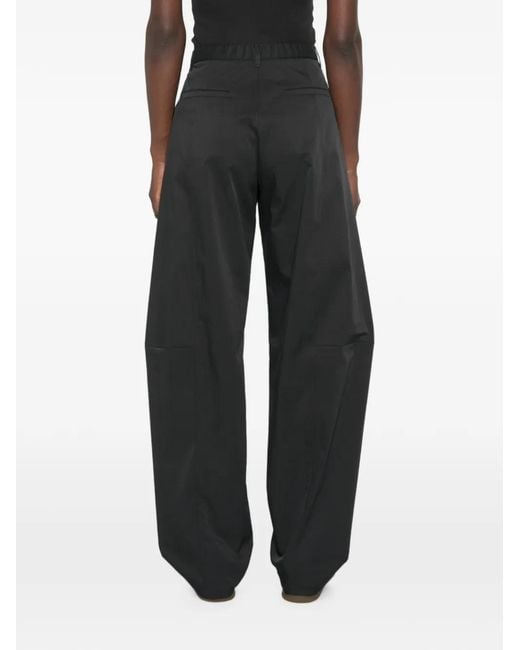 Herno White Belt-Loops Trousers