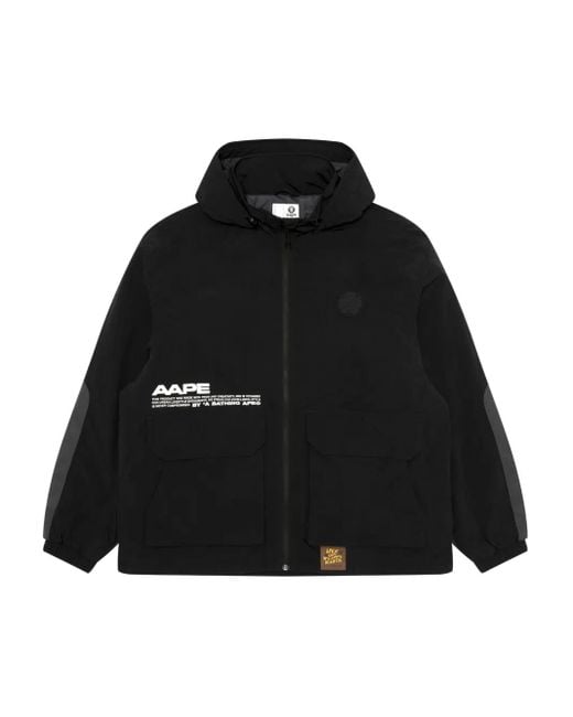 Aape By A Bathing Ape Jacke mit Kontrasteinsätzen in Black für Herren