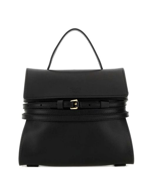 Moschino Black Tie Me Small Tote