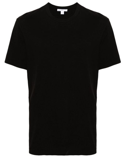 Camiseta con cuello redondo James Perse de hombre de color Black